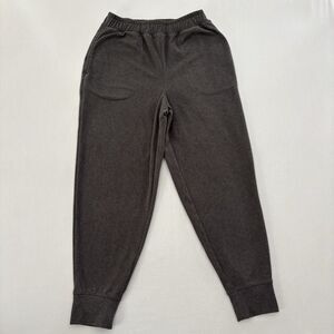 Varley Gray Brushed Rib Slim Cuff 25 Inseam Jogger Pants Women Size XS